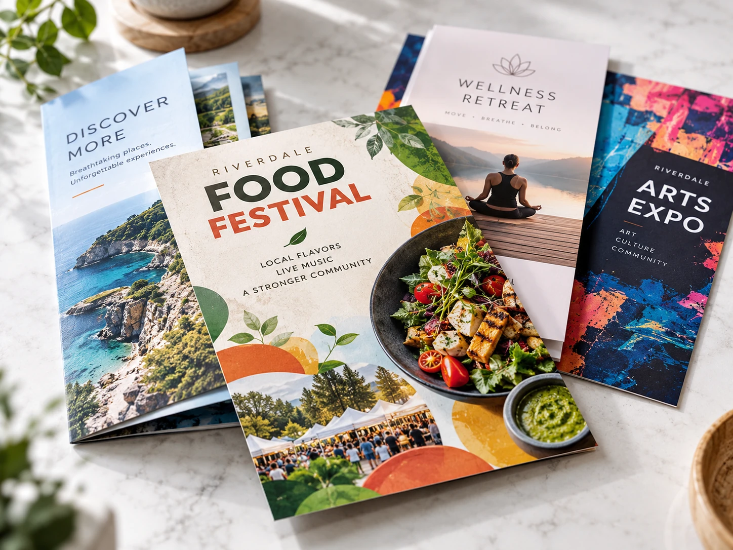Brochures / Flyers print product showcase