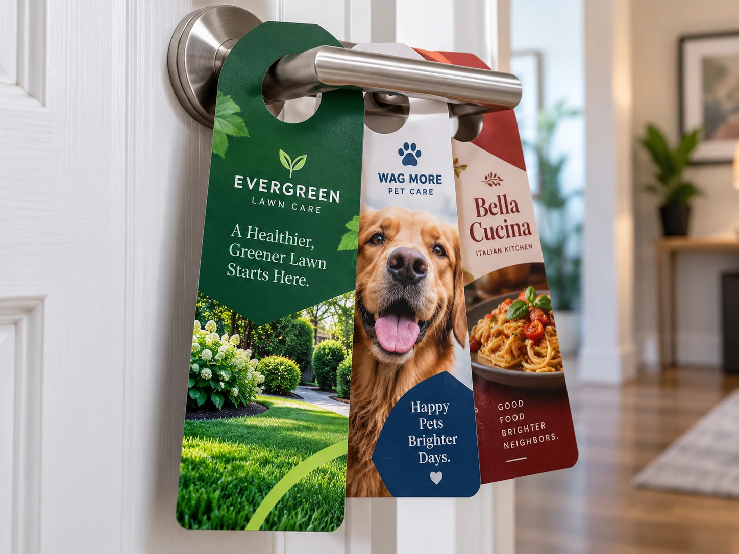 Door Hangers print product showcase