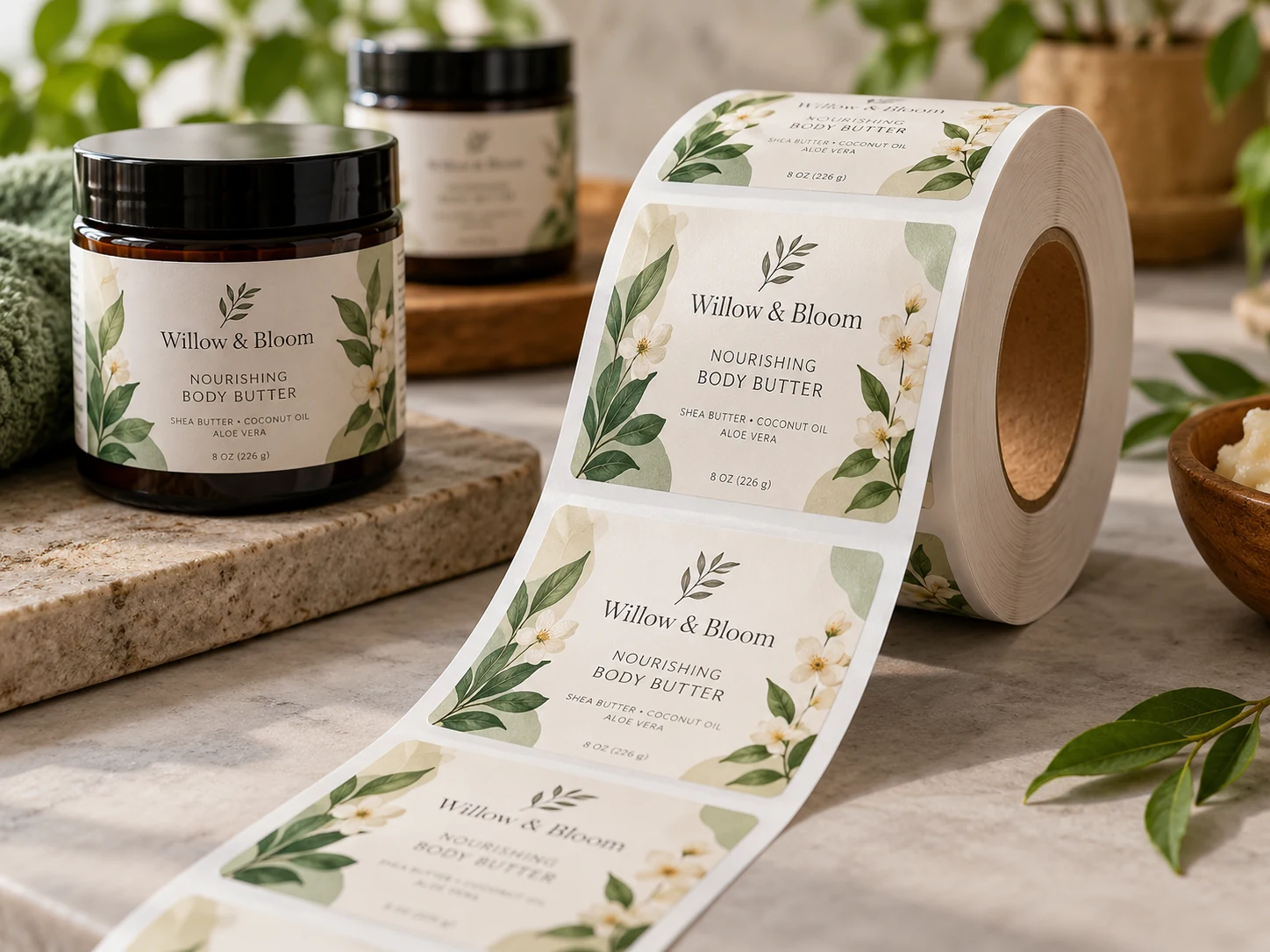 Roll Labels print product showcase